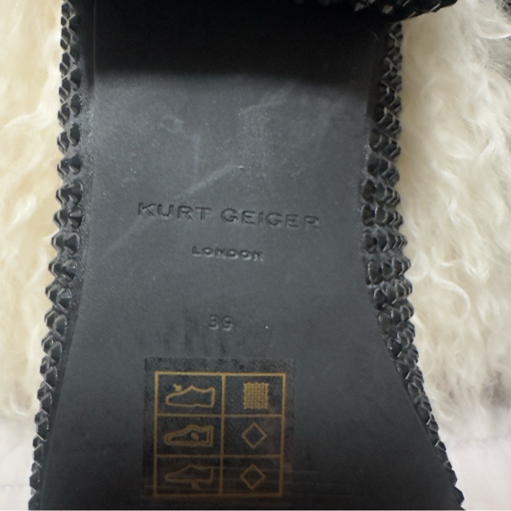 ✨ RARE & SOLD OUT ✨ Kurt Geiger Mayfair Crystal Mary Jane Flats - Black Sz 39 - Picture 5 of 6